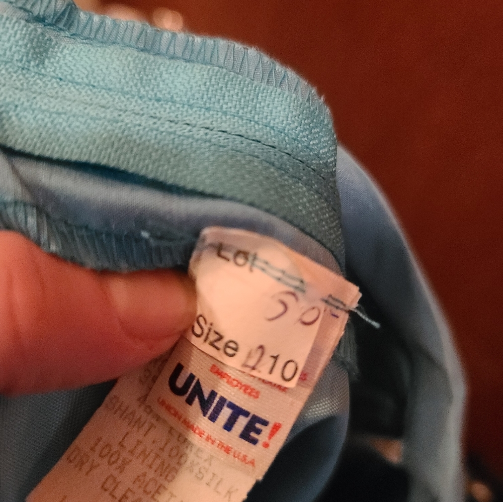 Stunning silk linen blend hi-low skirt sz10 from David's Bridal - Picture 6 of 6